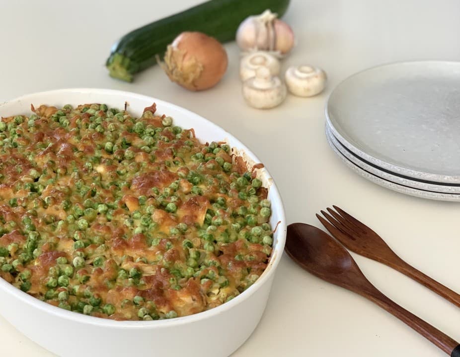 Vegetarische ovenschotel met groenten en sotokruiden van de Gezonde Dutchies