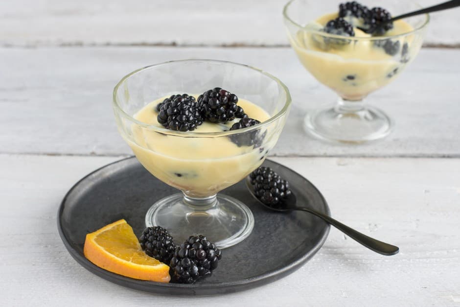 Bramentoetje met lange vingers en vanillevla