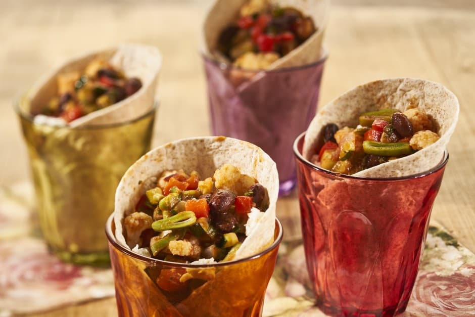 Wrap met mediterrane vulling