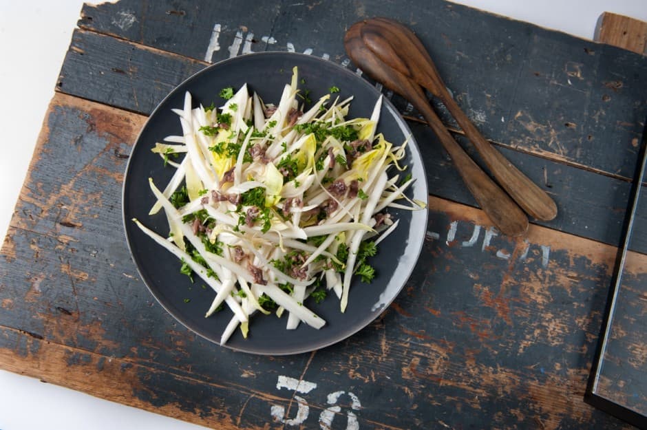 Romeinse witlofsalade